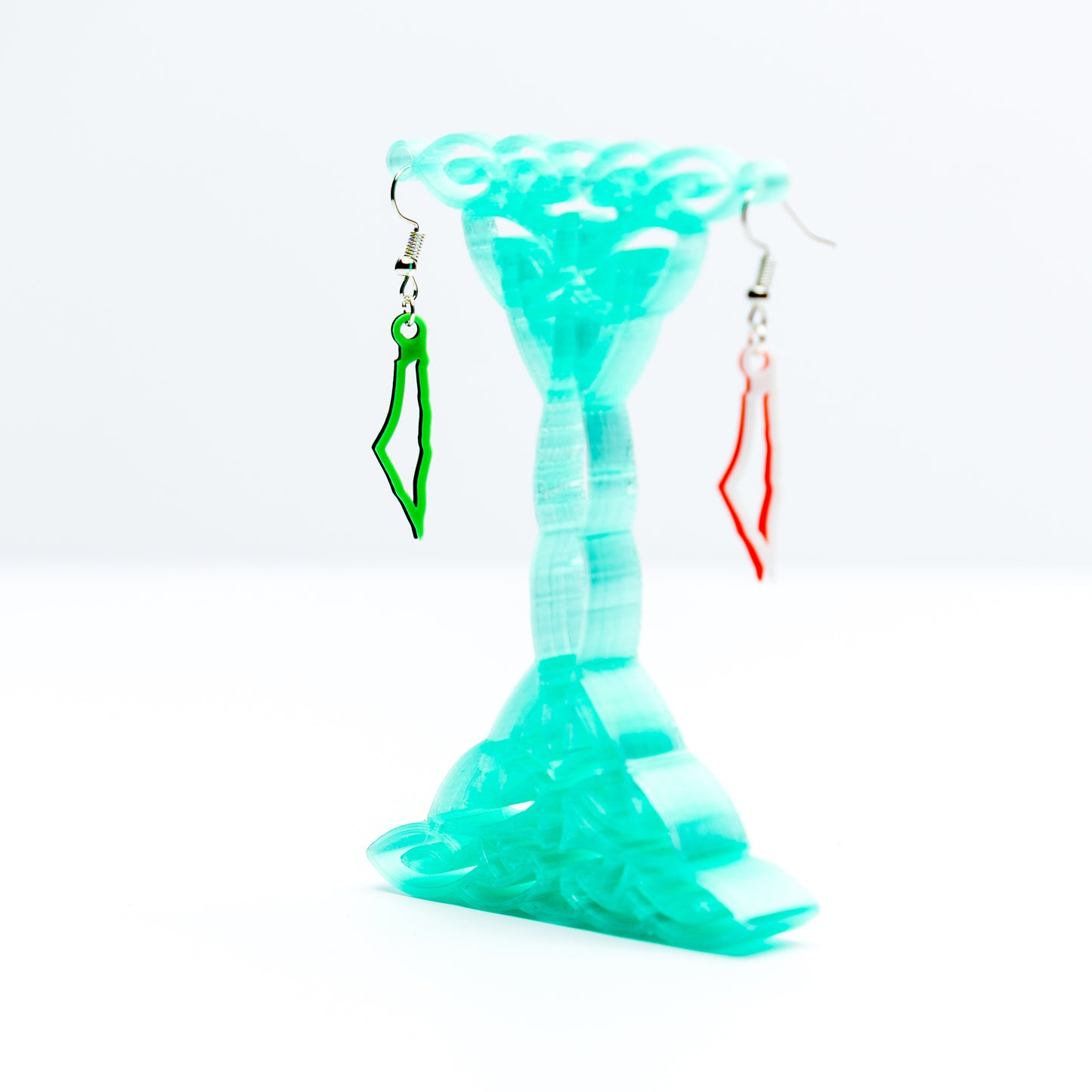 Palestine Map Earrings Silver Gold Hook | Hollow Outline Design | Hypoallergenic | Colorful & Charitable Gift
