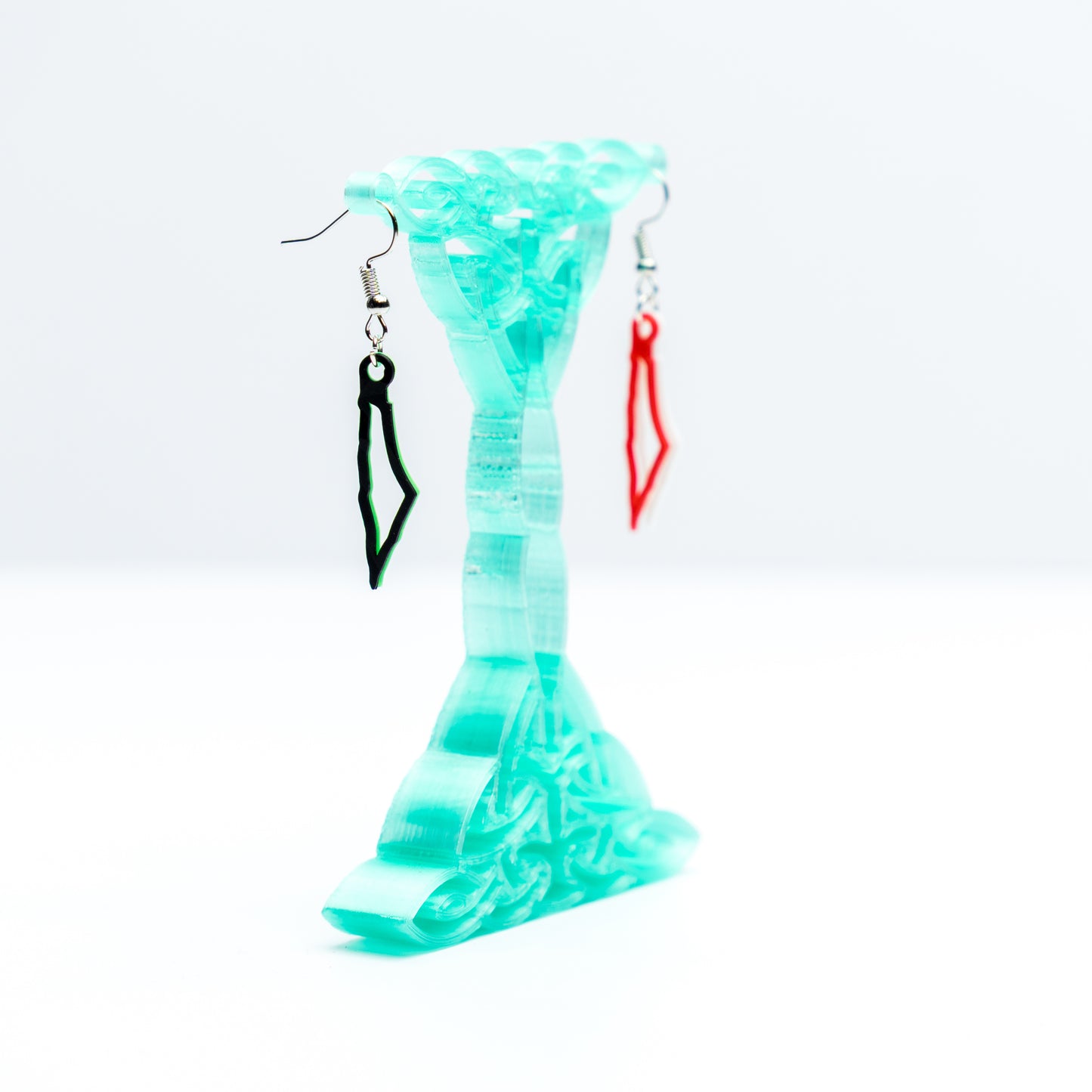Palestine Map Earrings Silver Gold Hook | Hollow Outline Design | Hypoallergenic | Colorful & Charitable Gift