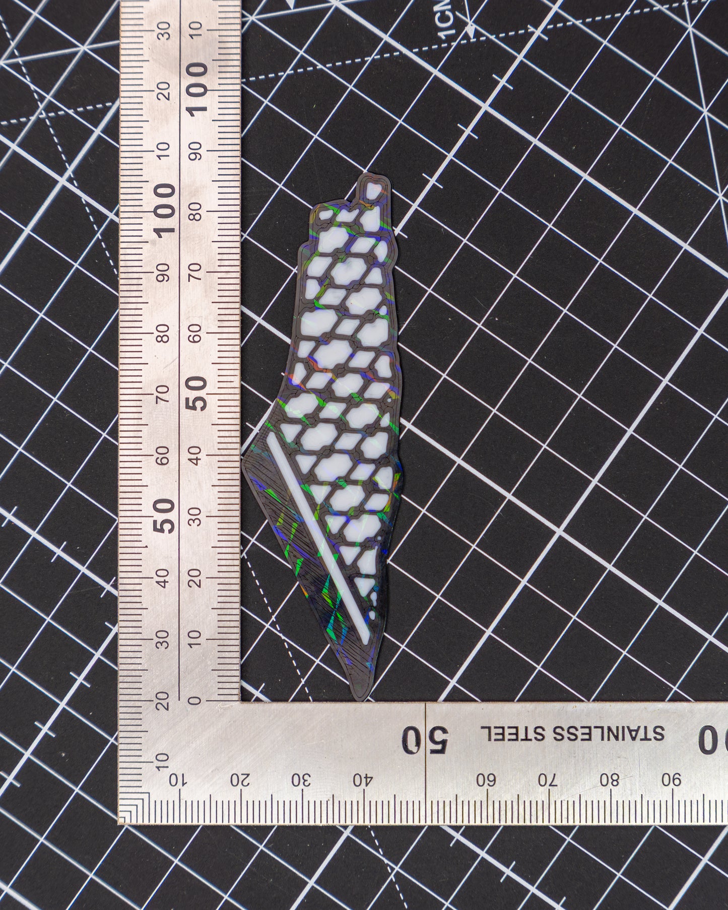 Palestine Map Sticker (Pair): 3D Printed Keffiyeh Decal