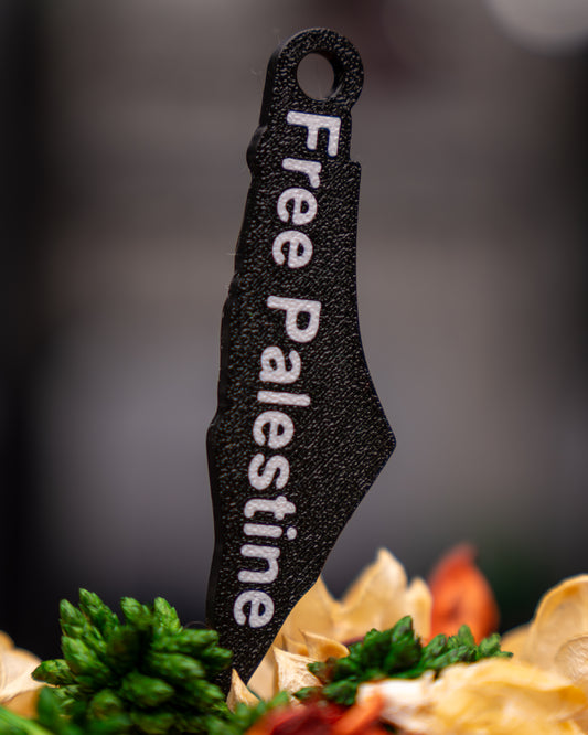 Palestine Keffiyeh Kufiyah Keychain | Palestine Keyring | Palestine Keffiyeh Map Keyring, Palestine