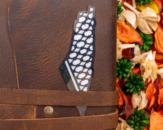 Palestine Map Sticker (Pair): 3D Printed Keffiyeh Decal