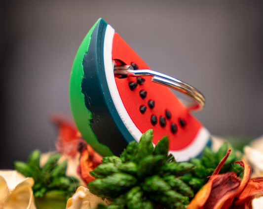 Palestine Watermelon Keychain: 3D Printed Symbol of Freedom